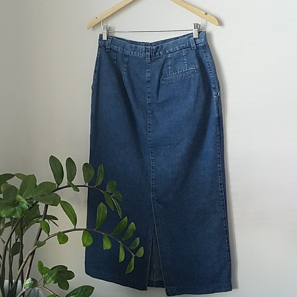 Lee Denim Maxi Skirt - Picture 4 of 7
